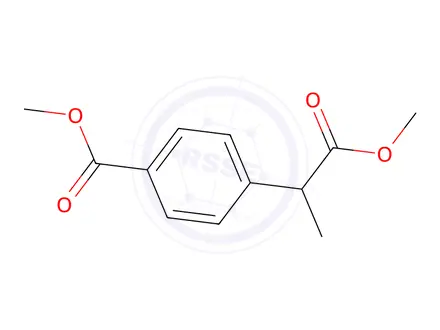 Chemical structure of Methyl 4-(1-Methoxy-1-oxopropan-2-yl)benzoate