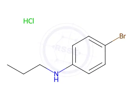 Chemical structure of 4-bromo-n-propylaniline hydrochloride