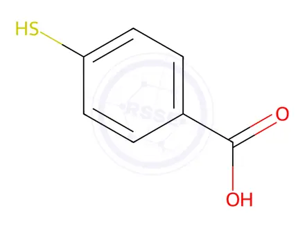 Chemical structure of 4-Mercaptobenzoic acid (BSC)