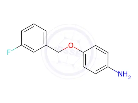 Chemical structure of 4-((3-Fluorobenzyl)oxy)aniline