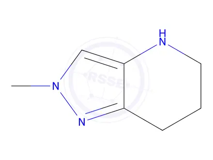 Chemical structure of 2-Methyl-4,5,6,7-tetrahydro-2H-pyrazolo[4,3-b]pyridine hydrochloride
