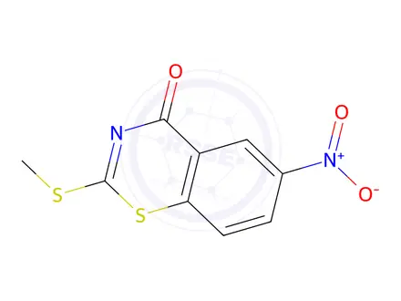 Chemical structure of 2-(Methylthio)-6-nitro-4H-benzo[e][1,3]thiazin-4-one