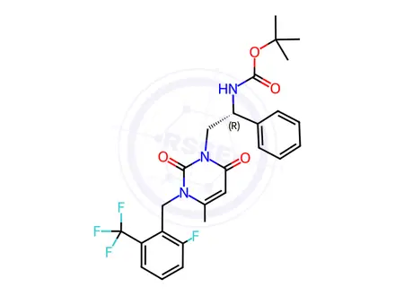 Chemical structure of Elagolix Sodium Impurity 72