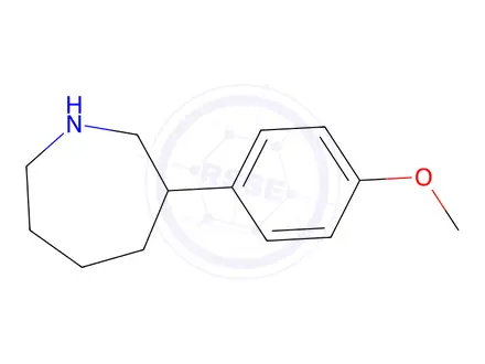 Chemical structure of 3-(4-methoxyphenyl)azepane