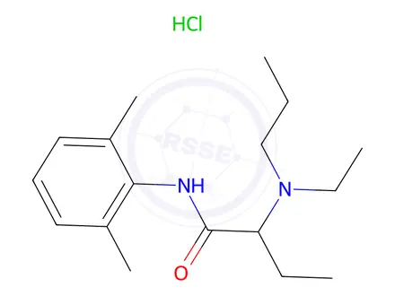 Chemical structure of Etidocaine Hydrochloride
