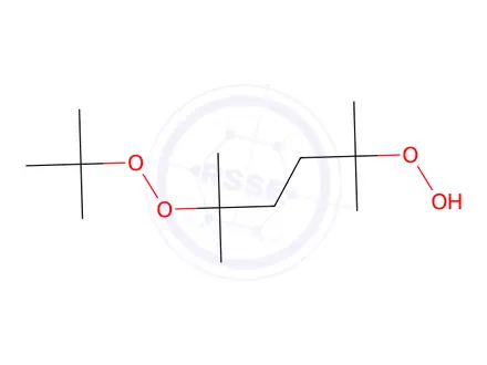 Chemical structure of 4-[(1,1-Dimethylethyl)peroxy]-1,1,4-trimethylpentyl hydroperoxide