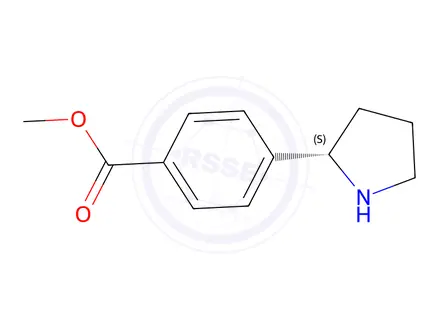 Chemical structure of Methyl (S)-4-(pyrrolidin-2-yl)benzoate