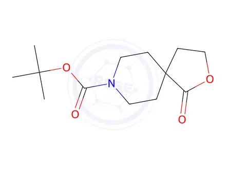 Chemical structure of TERT-BUTYL 1-OXO-2-OXA-8-AZASPIRO[4.5]DECANE-8-CARBOXYLATE