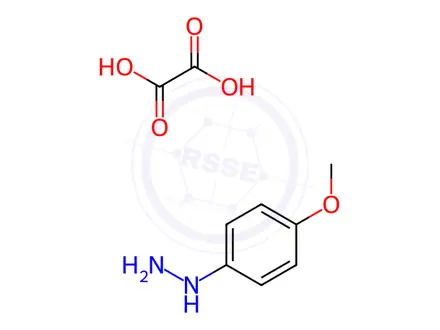 Chemical structure of 1-(4-Methoxyphenyl)hydrazine Oxalate