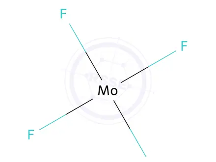 Chemical structure of tetrafluoromolybdenum