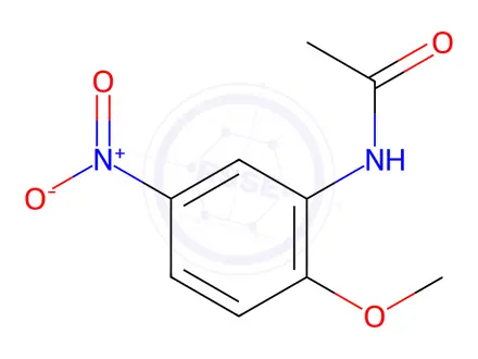 Chemical structure of N-(2-methoxy-5-nitrophenyl)acetamide