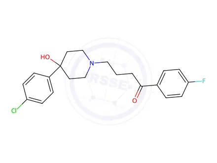 Chemical structure of Haloperidol in methanol