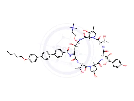 Chemical structure of Rezafungin