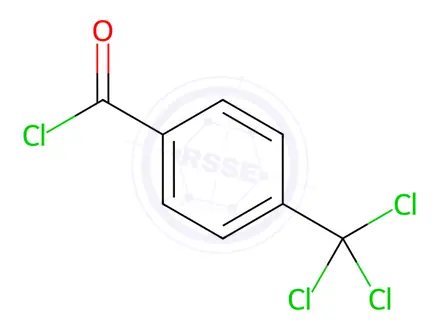 Chemical structure of 4-(Trichloromethyl)Benzoyl Chloride