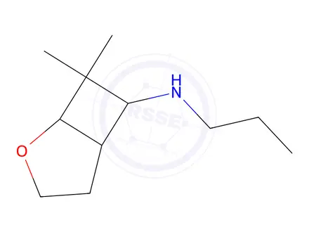 Chemical structure of 7,7-Dimethyl-N-propyl-2-oxabicyclo[3.2.0]heptan-6-amine