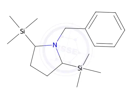 Chemical structure of 1-Benzyl-2,5-bis(trimethylsilyl)Pyrrolidine