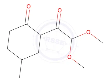 Chemical structure of 2-(2,2-Dimethoxyacetyl)-4-methylcyclohexan-1-one
