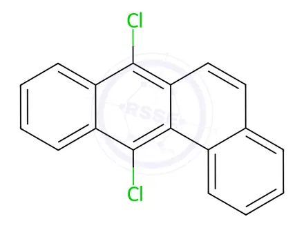 Chemical structure of Benz[a]anthracene, 7,12-dichloro-