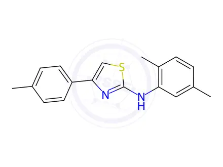 Chemical structure of n-(2,5-Dimethylphenyl)-4-(p-tolyl)thiazol-2(3h)-imine