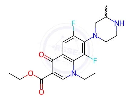Chemical structure of Lomefloxacin Impurity 30