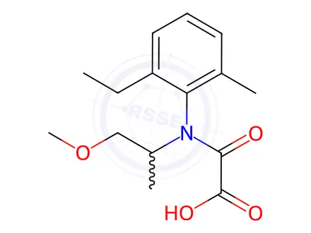 Chemical structure of Metolachlor oxanilic acid (OA)