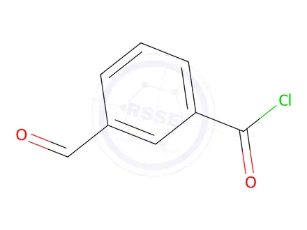 Chemical structure of 3-formylbenzoyl chloride