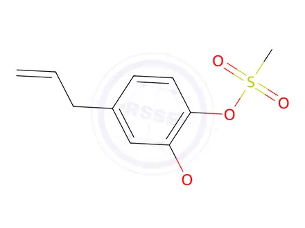 Chemical structure of 4-Allyl-2-methoxyphenyl Methanesulfonate