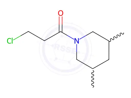 Chemical structure of 1-(3-Chloropropanoyl)-3,5-dimethylpiperidine