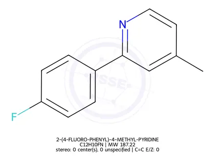 Chemical structure of 2-(4-FLUORO-PHENYL)-4-METHYL-PYRIDINE