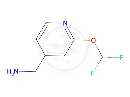 Chemical structure of [2-(difluoromethoxy)pyridin-4-yl]methanamine