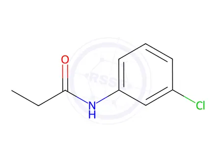 Chemical structure of N-(3-chlorophenyl)propionamide
