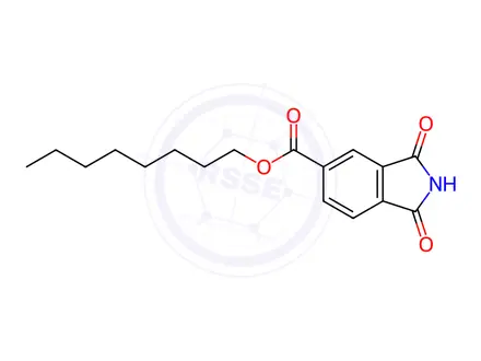 Chemical structure of 2,3-Dihydro-1,3-dioxo-1H-isoindole-5-carboxylic acid octyl ester
