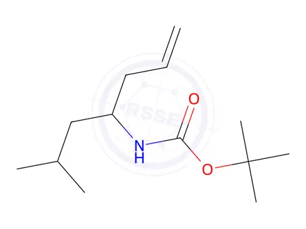 Chemical structure of N-Boc-(+/-)-2-methyl-hept-6-ene-4-amine