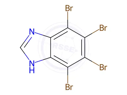 Chemical structure of 4,5,6,7-Tetrabromobenzimidazole