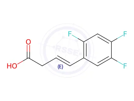 Chemical structure of (E)-4-(2,4,5-Trifluorophenyl)but-3-enoic Acid