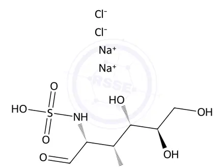 Chemical structure of D-Glucosamine Sulfate Sodium Chloride