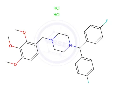 Chemical structure of Lomerizine Dihydrochloride