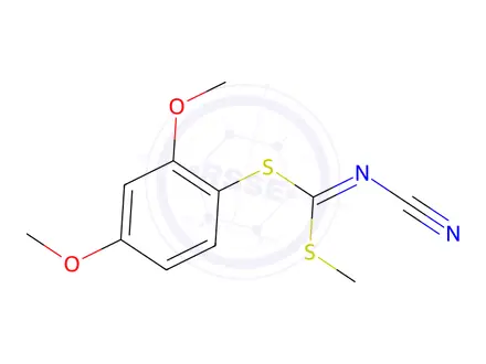 Chemical structure of (2,4-Dimethoxyphenyl)methyl-cyanocarbonimidodithioate