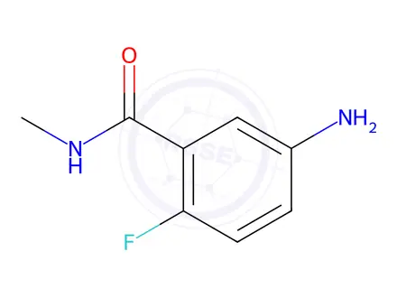 Chemical structure of 5-Amino-2-fluoro-N-methylbenzamide