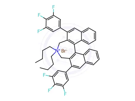 Chemical structure of (11bR)-(-)-4,4-Dibutyl-4,5-dihydro-2,6-bis(3,4,5-trifluorophenyl)-3H-dinaphth[2,1-c:1',2'-e]azepiniu