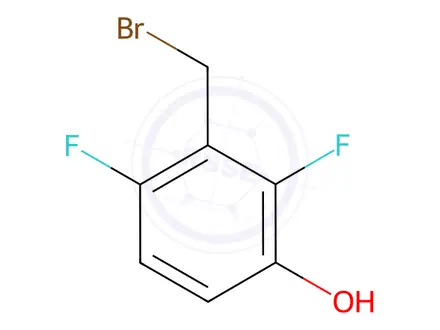 Chemical structure of 3-(Bromomethyl)-2,4-difluorophenol