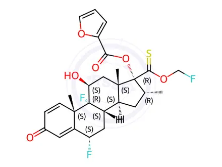 Chemical structure of Fluticasone Furoate Impurity 7 (Fluticasone Furoate EP Impurity I)