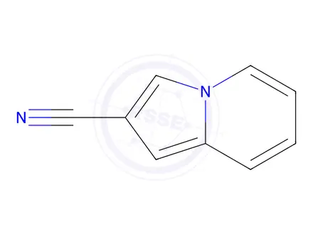Chemical structure of indolizine-2-carbonitrile