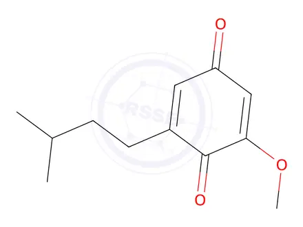 Chemical structure of 2-Isopentyl-6-methoxy-2,5-cyclohexadiene-1,4-dione