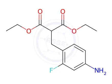 Chemical structure of Diethyl 2-(4-amino-2-fluorophenyl)-2-methylmalonate
