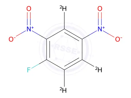 Chemical structure of 2,4-DINITROFLUOROBENZENE-D3