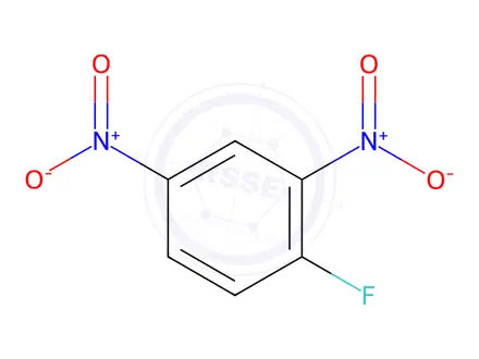Chemical structure of 2,4-Dinitrofluorobenzene