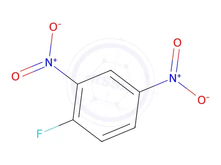 Chemical structure of 2,4-Dinitrofluorobenzene