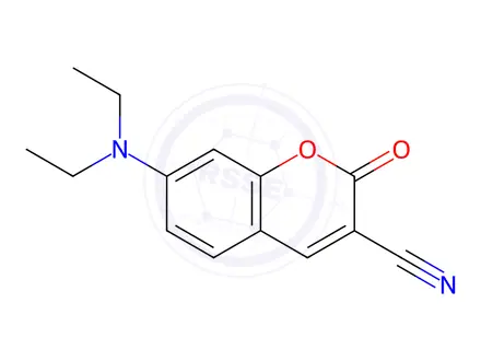 Chemical structure of 7-(Diethylamino)-2-oxochromene-3-carbonitrile