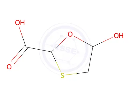 Chemical structure of 1,3-Oxathiolane-2-carboxylicacid,5-hydroxy-